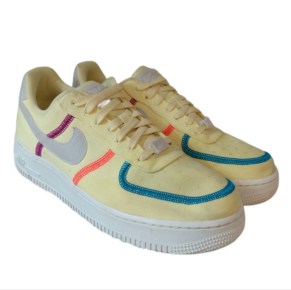 Nike Air Force 1 "Life Lime" Yellow/Green Women's Sneakers Size 7.5 - Picture 11 of 14